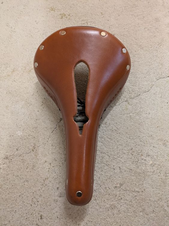 Chariot selle BROOKS B17 Vélo ancien course 1940 saddle clamp Old Bike
