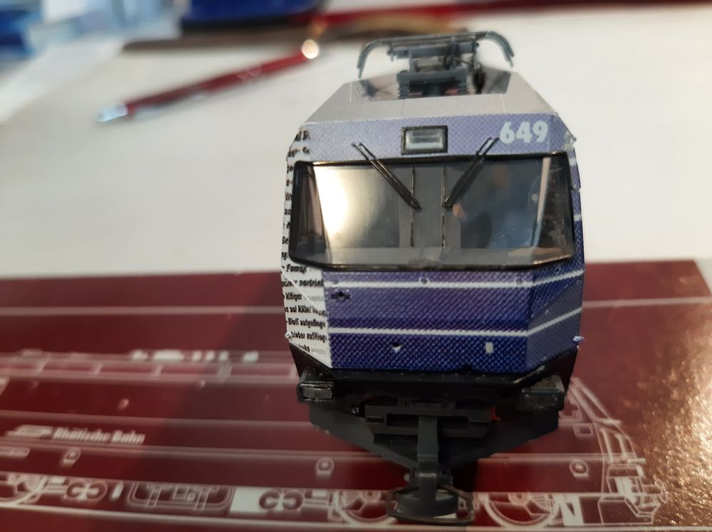 Bemo Modelleisenbahnen: Bemo H0m 1259 149 RhB Ge 4/4 III 649 Lavin "20 Min" Digital – Gebraucht aus Thun von Schwarzsee48 4