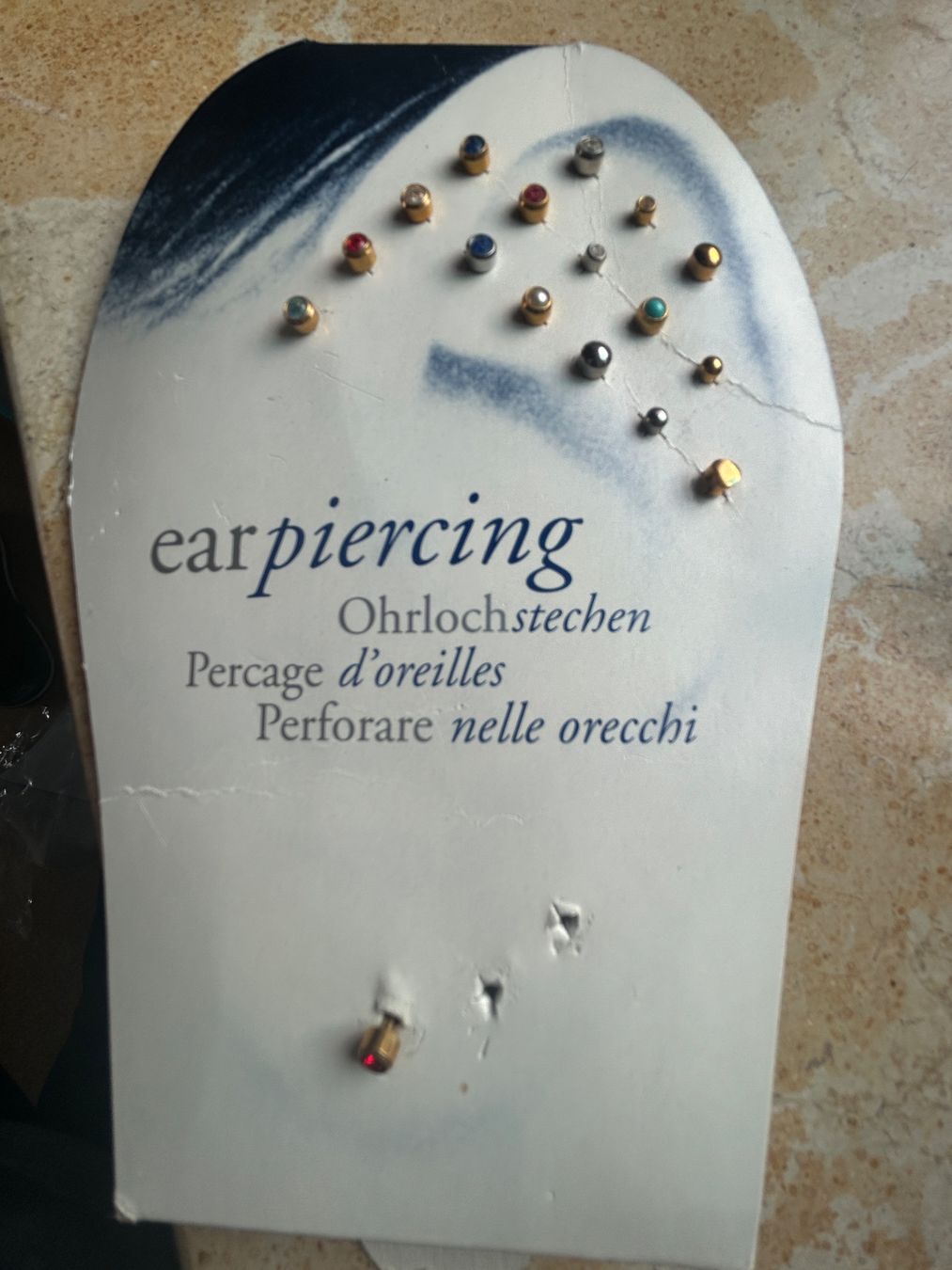 Orecchini pendenti & Orecchini a lobo: 16 Ohrenstecker (diverse Farben) – Usato da Dittingen venduto da Bellevista 1