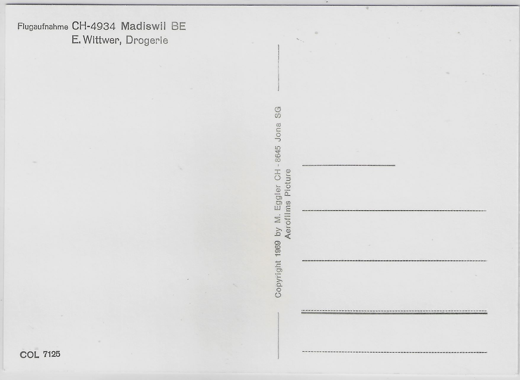 Cartoline postali: Flugaufnahme Madiswil BE – Antico da Ettingen venduto da Kartenplanet 1