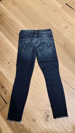 Mother Jeans The Looker Ankle Fray dunkelblau Grösse 27