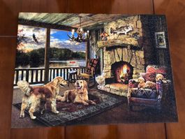 Cobble Hill Puzzle: Lakeside Cabin: 1000 Stück: Vollständig