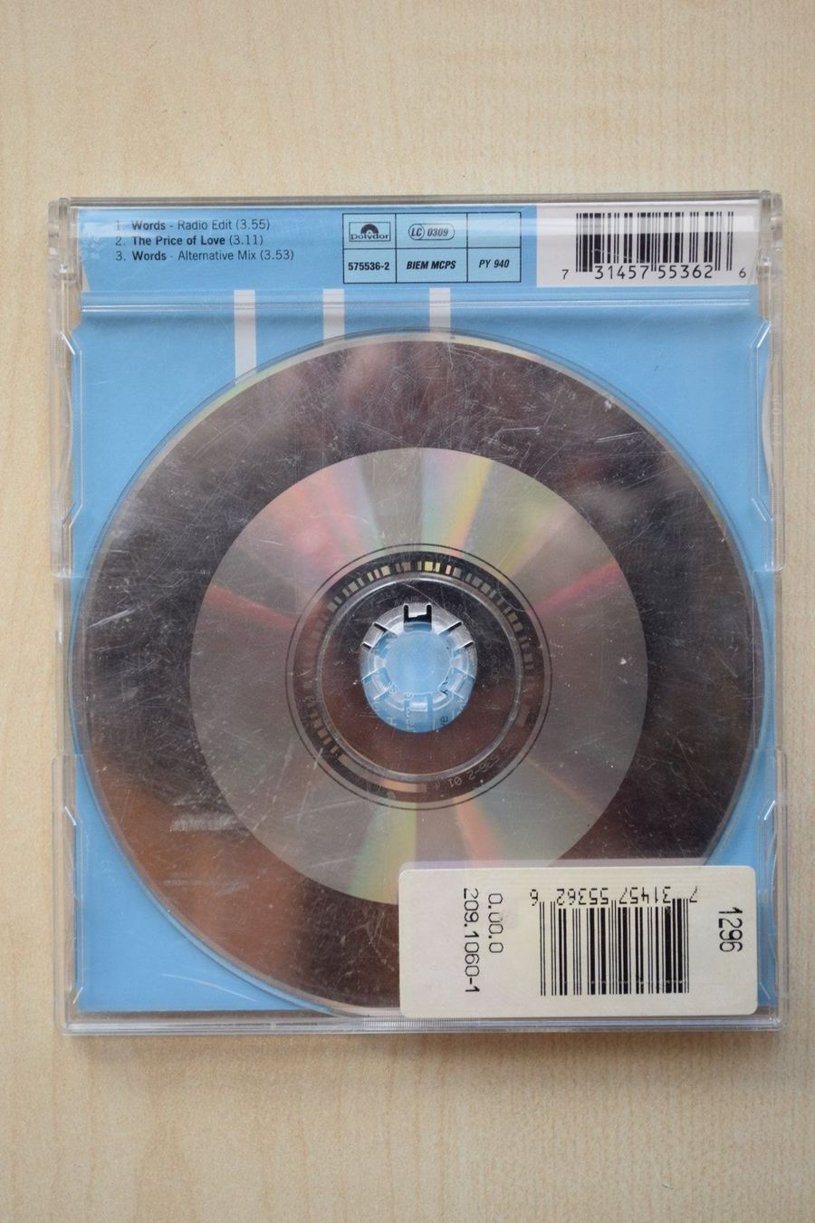 CD: boyzone: words/Single (505) – Usato da Reutigen venduto da DONDON55 1