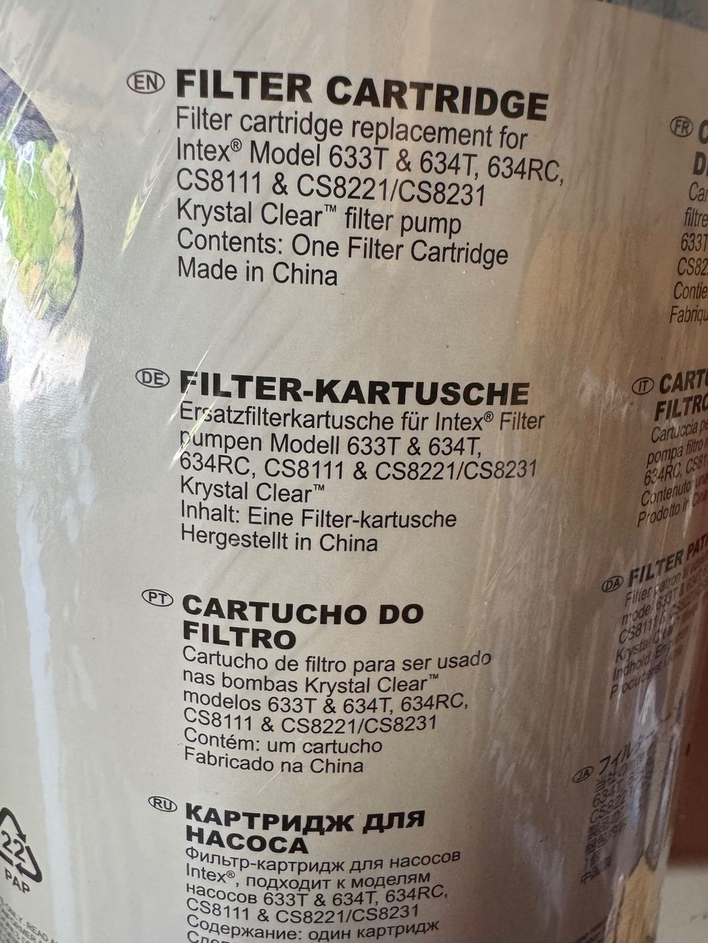 Intex Accessori per Piscine: Filterkartouche für Intexfilterpumpe – Nuovo e nell'imballaggio originale da Oberburg venduto da Grauspecht 1