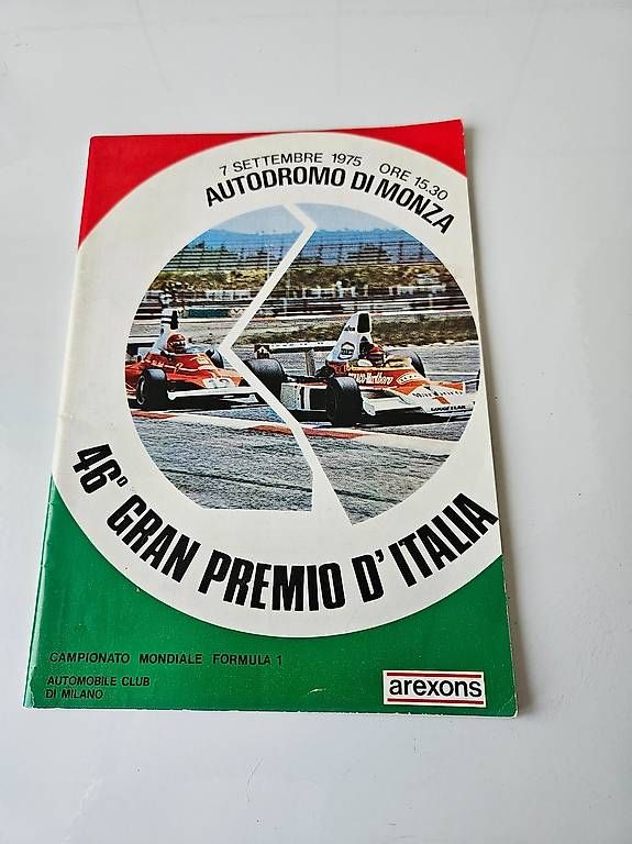 Libri: Programme Monza grand prix  F1 1975 – Usato da Genève venduto da show88