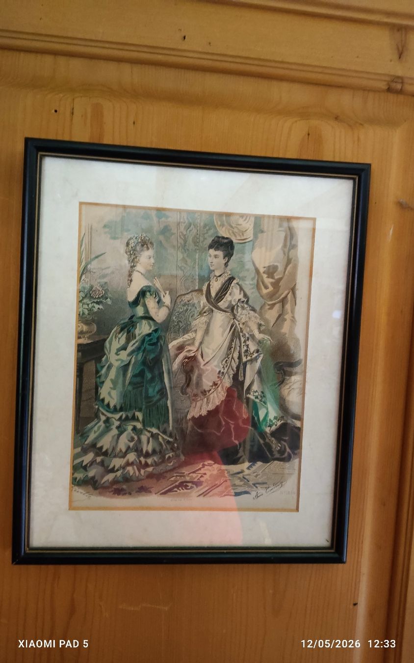 Incisioni: Gravure de mode ancienne "La Mode Illustrée" – Usato da Tavanasa venduto da inf_9wlc