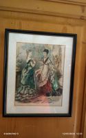 Gravure de mode ancienne "La Mode Illustrée"