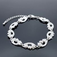 Armband Fantasie-Design palladiniert 18 cm Neu !
