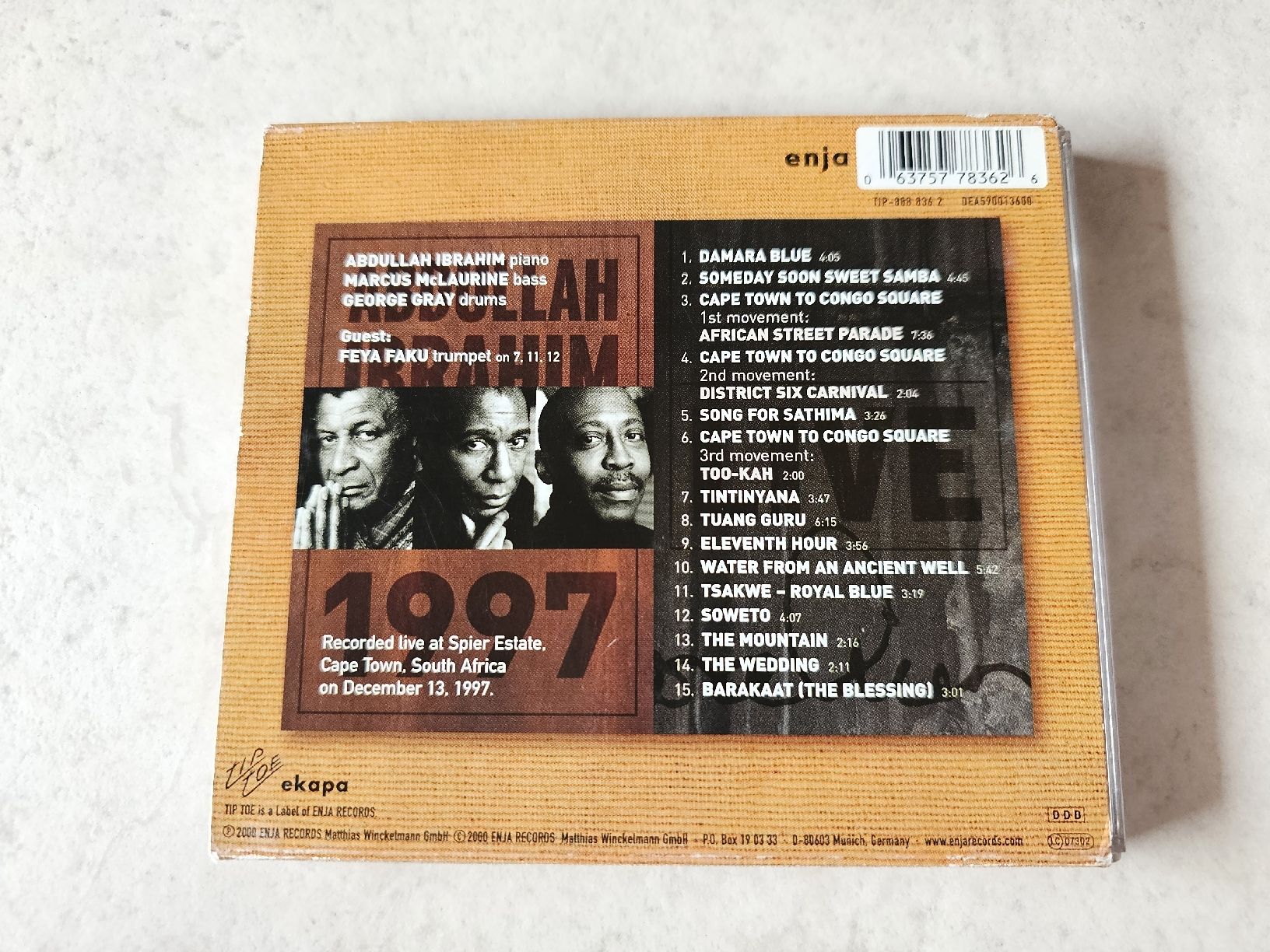 CD: Abdullah Ibrahim  -  Cape Town Revisited – Usato da Schneisingen venduto da backstore24 1