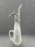 Antique Silver-Plated Claret Jug - Exquisite Detail!