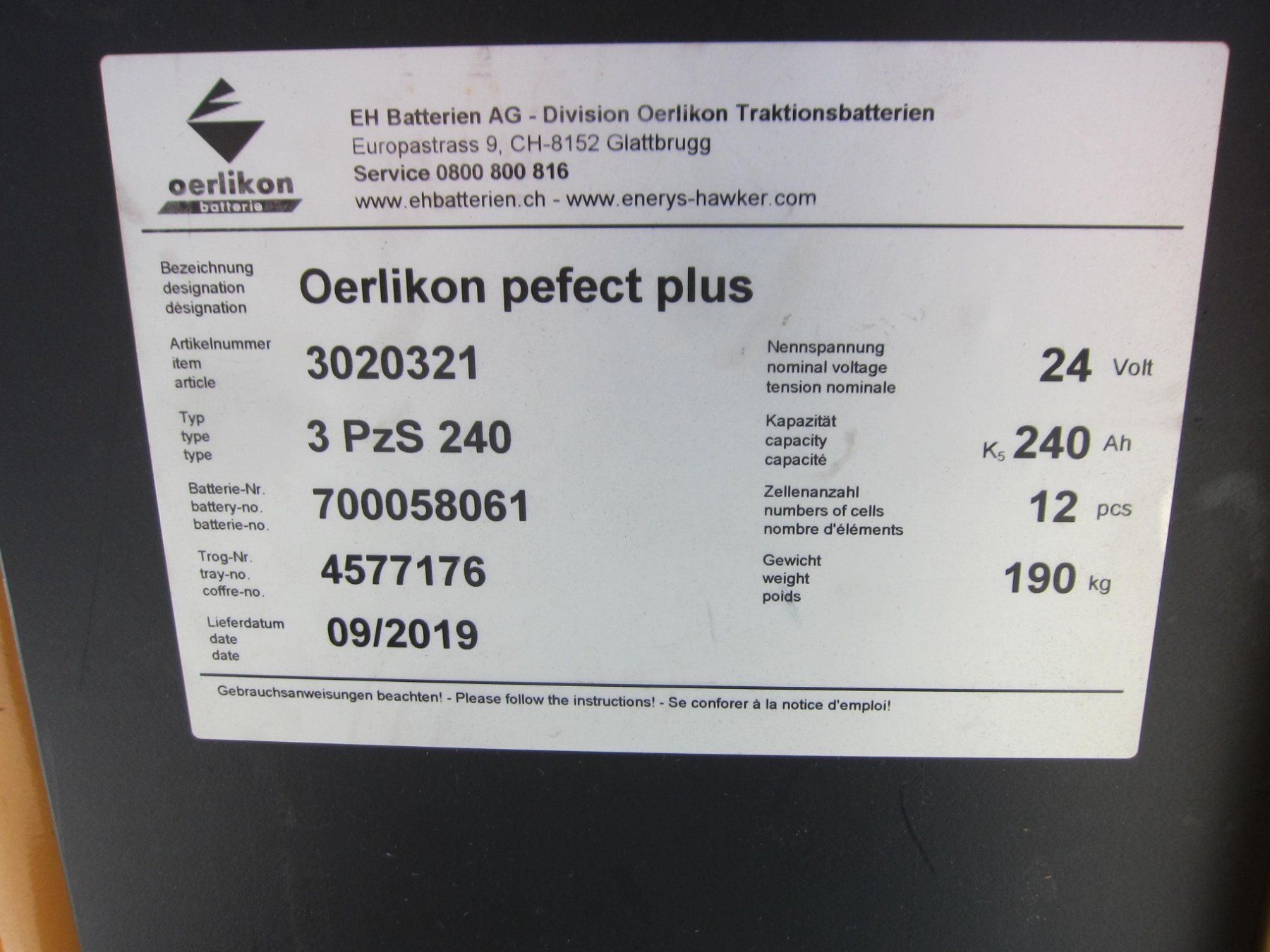 Ameise Carrelli elevatori e a forche: Ameise, Stapler, Deichselstapler, max. 1250kg, max. 3.00m – Usato da Hämikon venduto da Hochstapler99 7