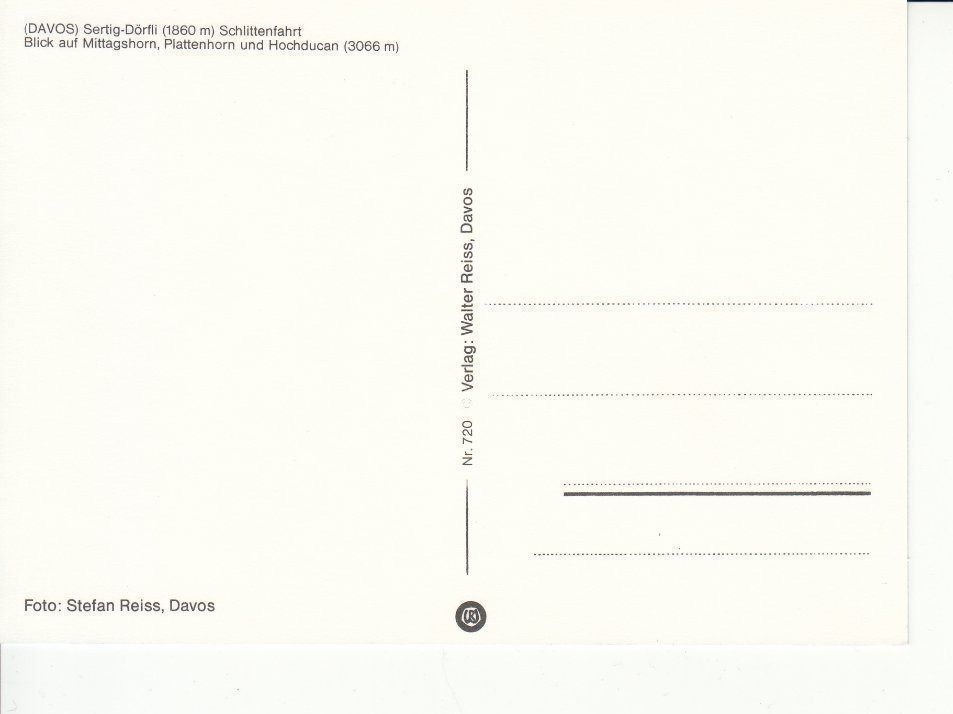 Cartoline postali: Davos 22 um 1995 – Usato da Bürglen TG venduto da StampGraf 1