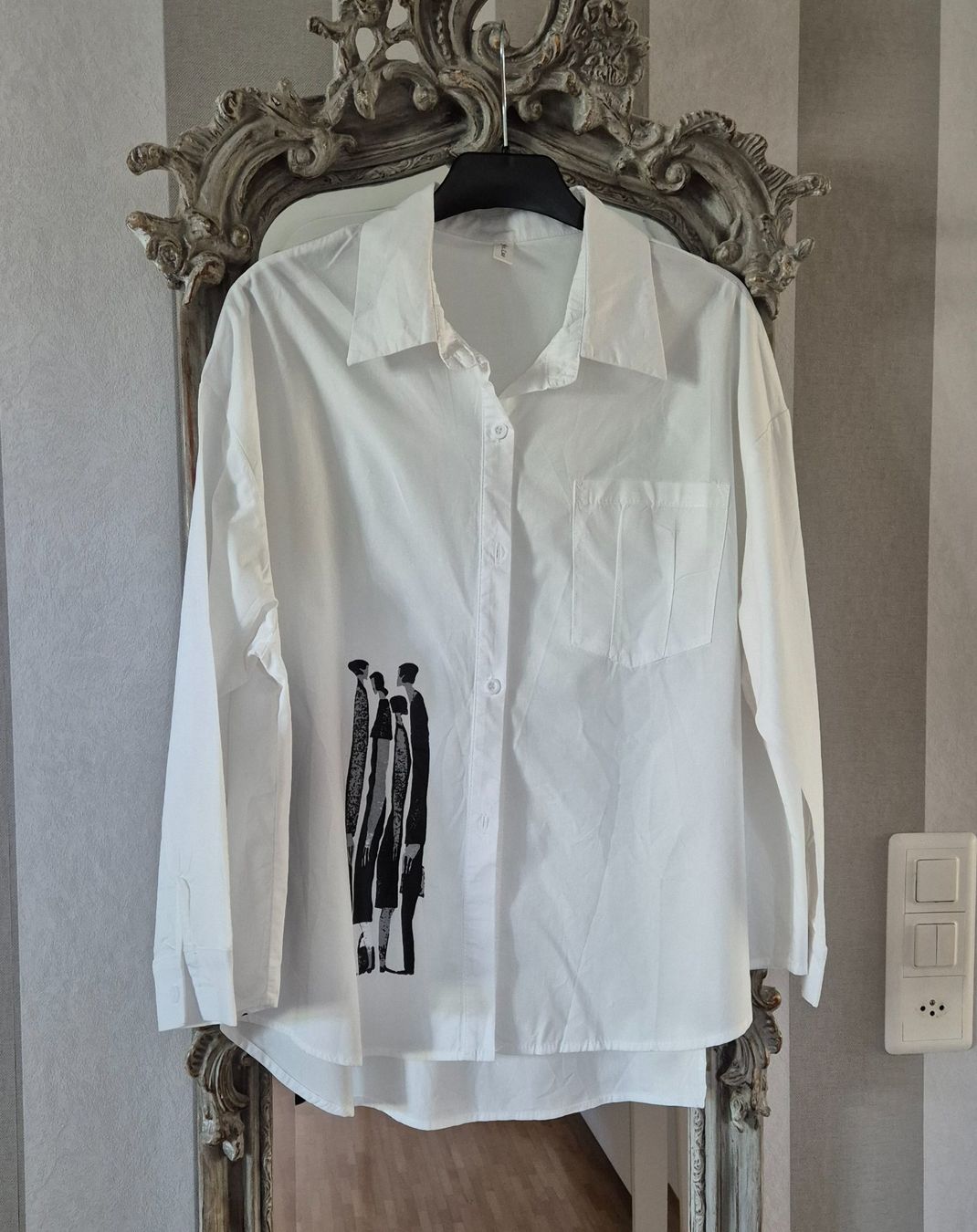 Camicette: Bluse weiss mit Aufdruck Oversize – Nuovo (secondo la descrizione) da Tagelswangen venduto da GABGABFI
