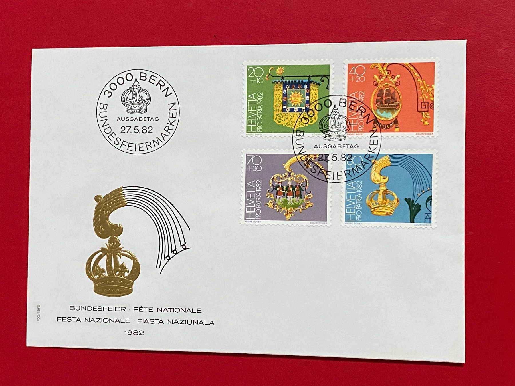 Tutti i francobolli: FDC - Fête Nationale Suisse – Usato da Petit-Lancy venduto da Solcarm 6