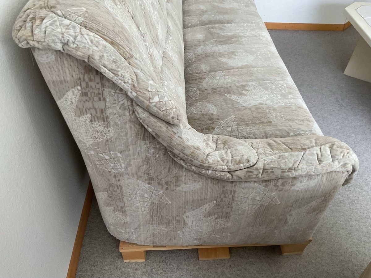 Divani: Sofa 3er, Sitzgruppe, Polstermöbel beige/grau – Usato da Trimbach venduto da Lexli11 1