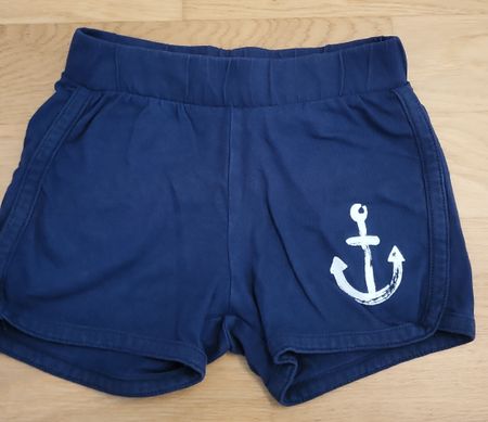 Coole, marineblaue Sommershorts mit Anker, Grösse 74 H&M
