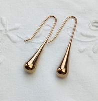 Roségold Ohrhänger Tropfenform - Elegant & Schlicht - 5.5cm