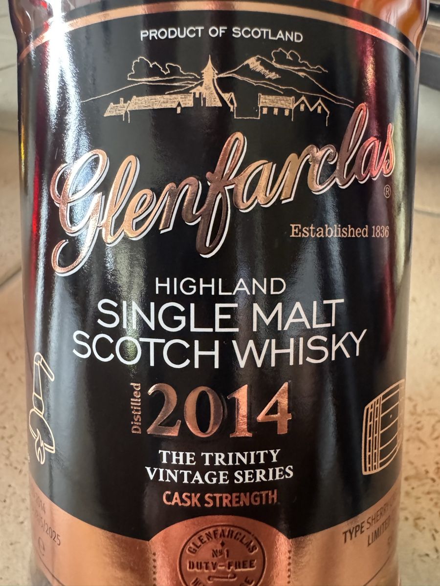 Glenfarclas Bevande alcoliche: Glenfarclas 2014 Trinity Vintage Series Sherry Cask Cask Str – Usato da Hergiswil NW venduto da wert721 3