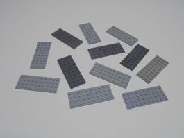 LEGO - 12 - GRAUE - PLÄTTLI - 10 X 4