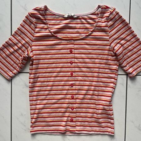 Crop Top gestreift 