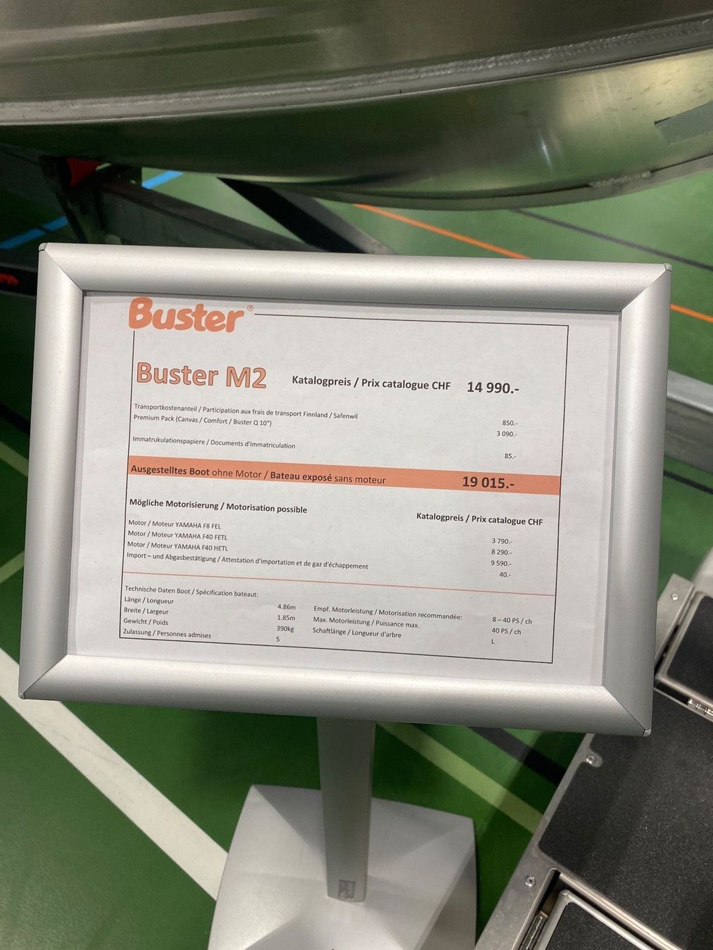 Buster Barche: Motorboot Alu Buster M2 – Nuovo e nell'imballaggio originale da Solothurn venduto da Eduka72 5