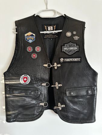 Motorrad Ledergilet - Grösse L