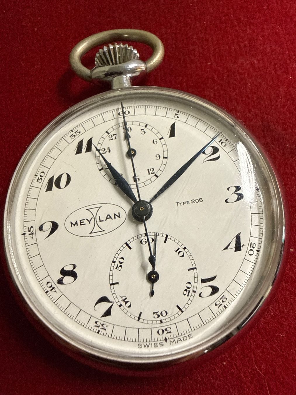 Orologi: Meylan Taschenuhr Chrono 50 mm – Usato da Pfeffingen venduto da Allhandelklgwatches