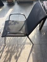 6x Gartenstuhl Metall schwarz mit Netzgewebe gebraucht