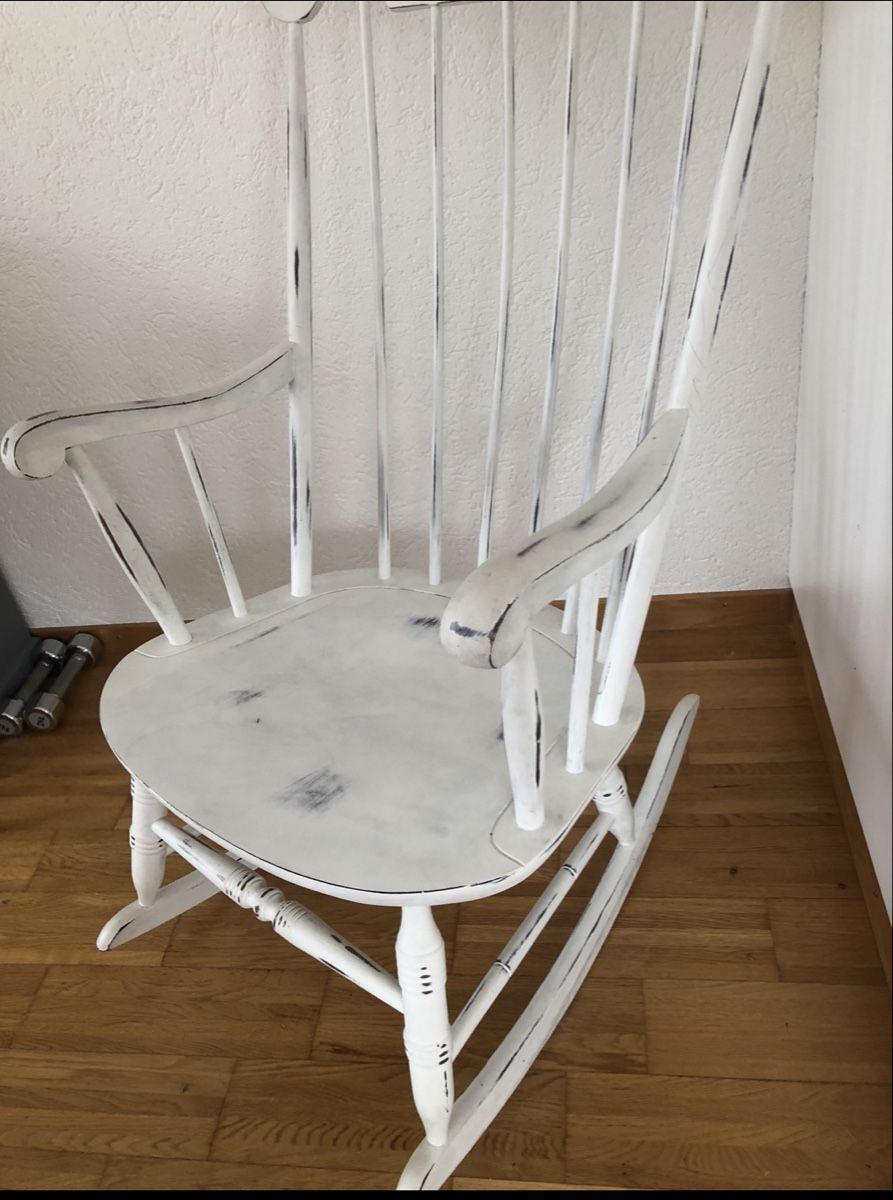 Sedie: Shabby Schaukelstuhl – Nuovo (secondo la descrizione) da Rüti ZH venduto da baumzauber22 1