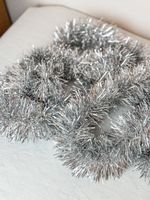 Silberne Lametta Girlande,  Weihnachtsdeko, Top!
