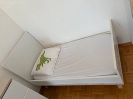 Lit bébé évolutif avec matelas et commode Sauthon