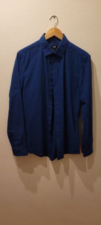 H&M Hemd Blau Grösse M
