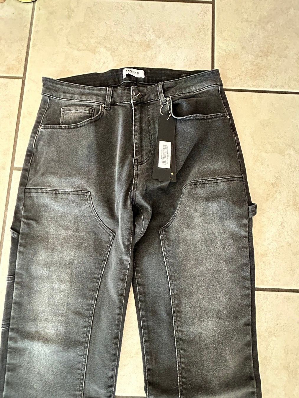 Jeans: NEU - Herren-Jeans LEGEND, grey/d-grau, size 32, Stretch – Nuovo e nell'imballaggio originale da Cugnasco venduto da isolaverde 2