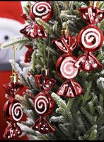 +6 Stück weihnachtsanhänger Süsigkheit Weihnachtsbaum Kugel