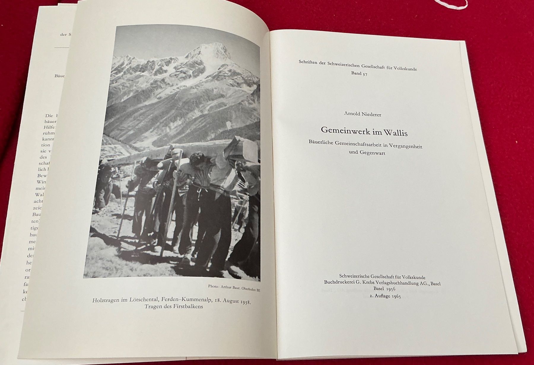 Libri: Arnold Niederer: Gemeinwerk im Wallis – Usato da Naters venduto da seidengut 7