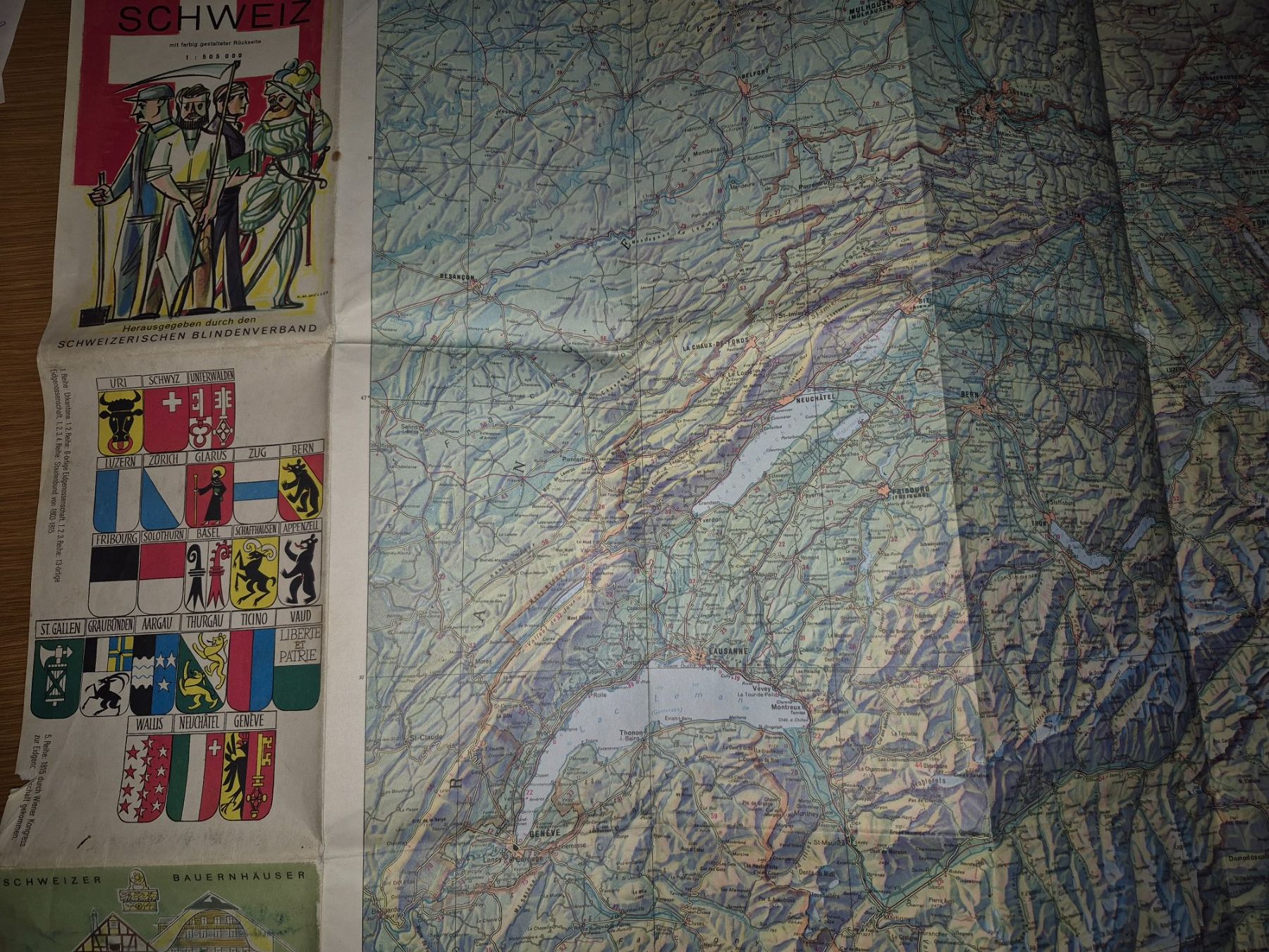 Landkarten & Atlanten: Heimatkarte der Schweiz – Gebraucht aus Buttikon SZ von sefa02 2