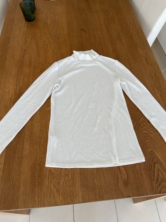 Mango white turtleneck sweater