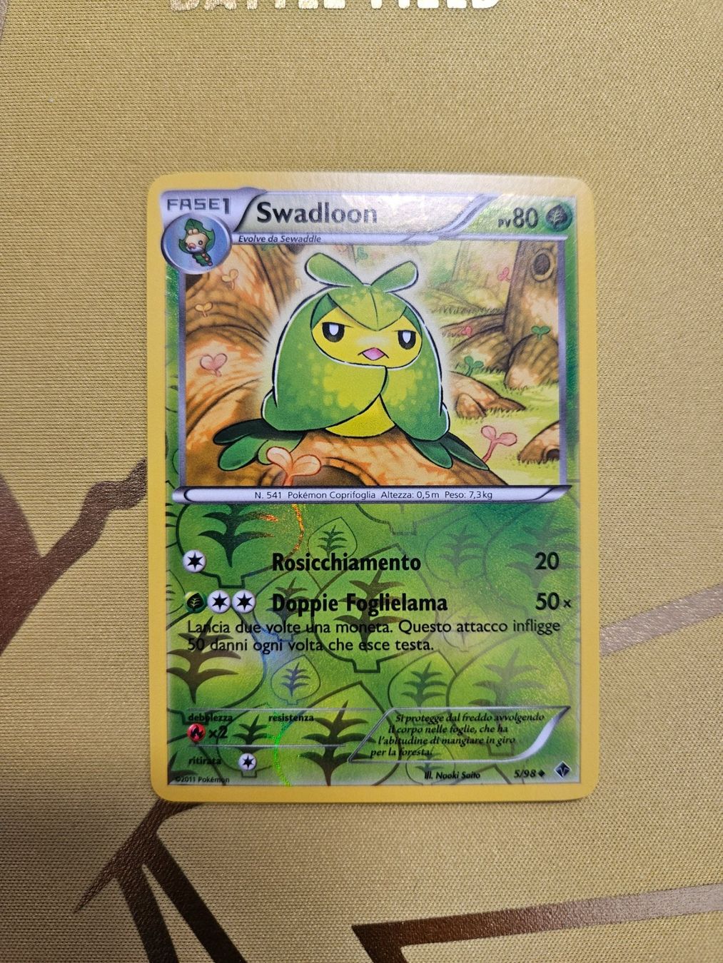 Pokémon Carte collezionabili: Emerging Powers - Swadloon – Usato da Bellinzona venduto da Pokemarco