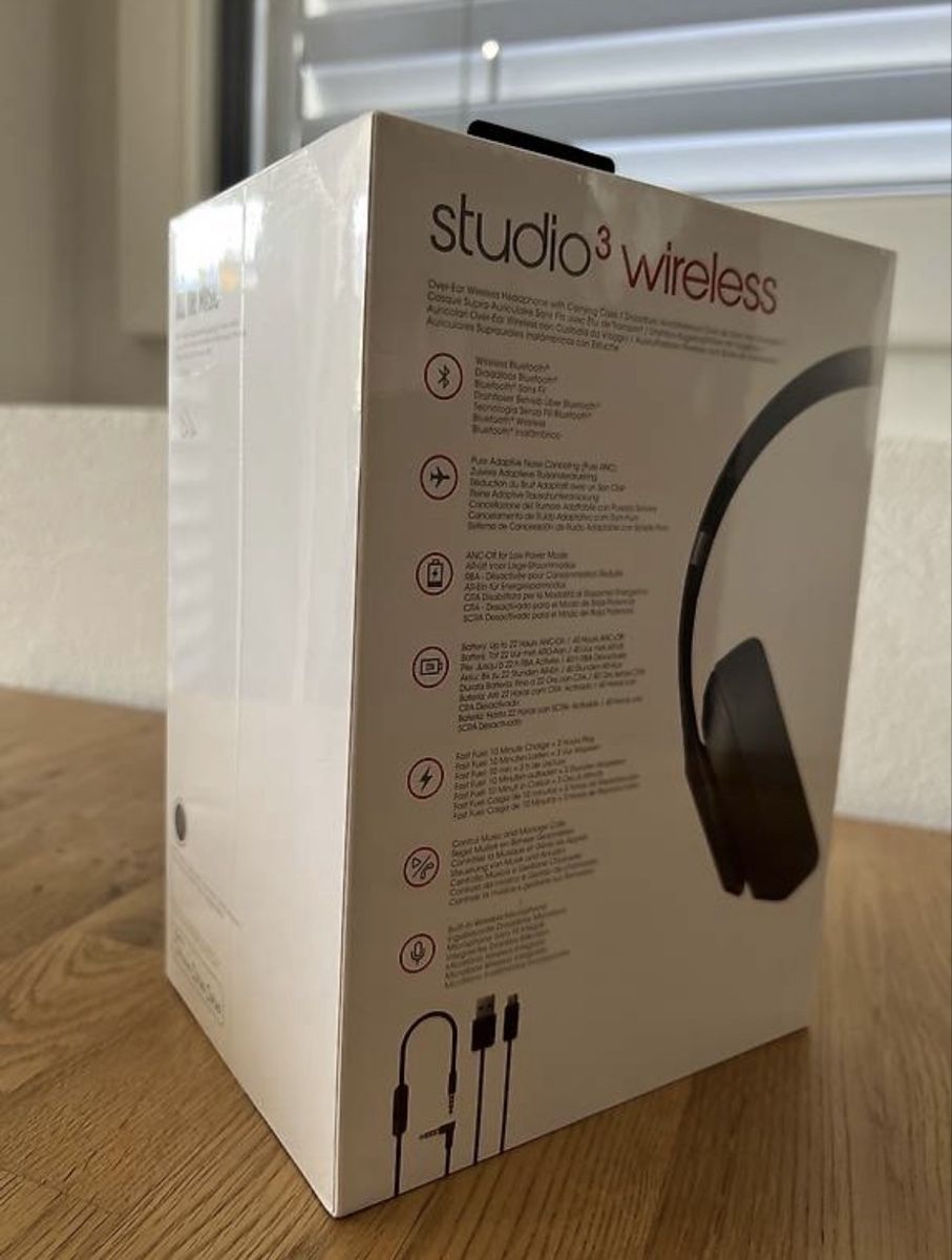 Cuffie: Beats studio3 Wireless – Nuovo e nell'imballaggio originale da Tumegl/Tomils venduto da tbottoni 1