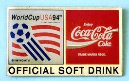 Coca-Cola Pin Fussball WM1994