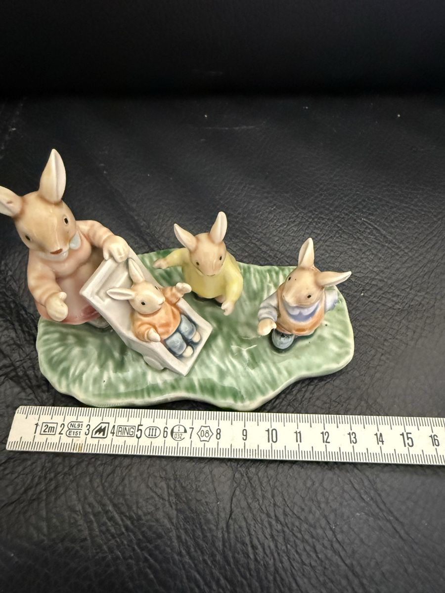 Statuette: Hasen Familie / 4 Figuren – Usato da Biel/Bienne venduto da Katja01112 2