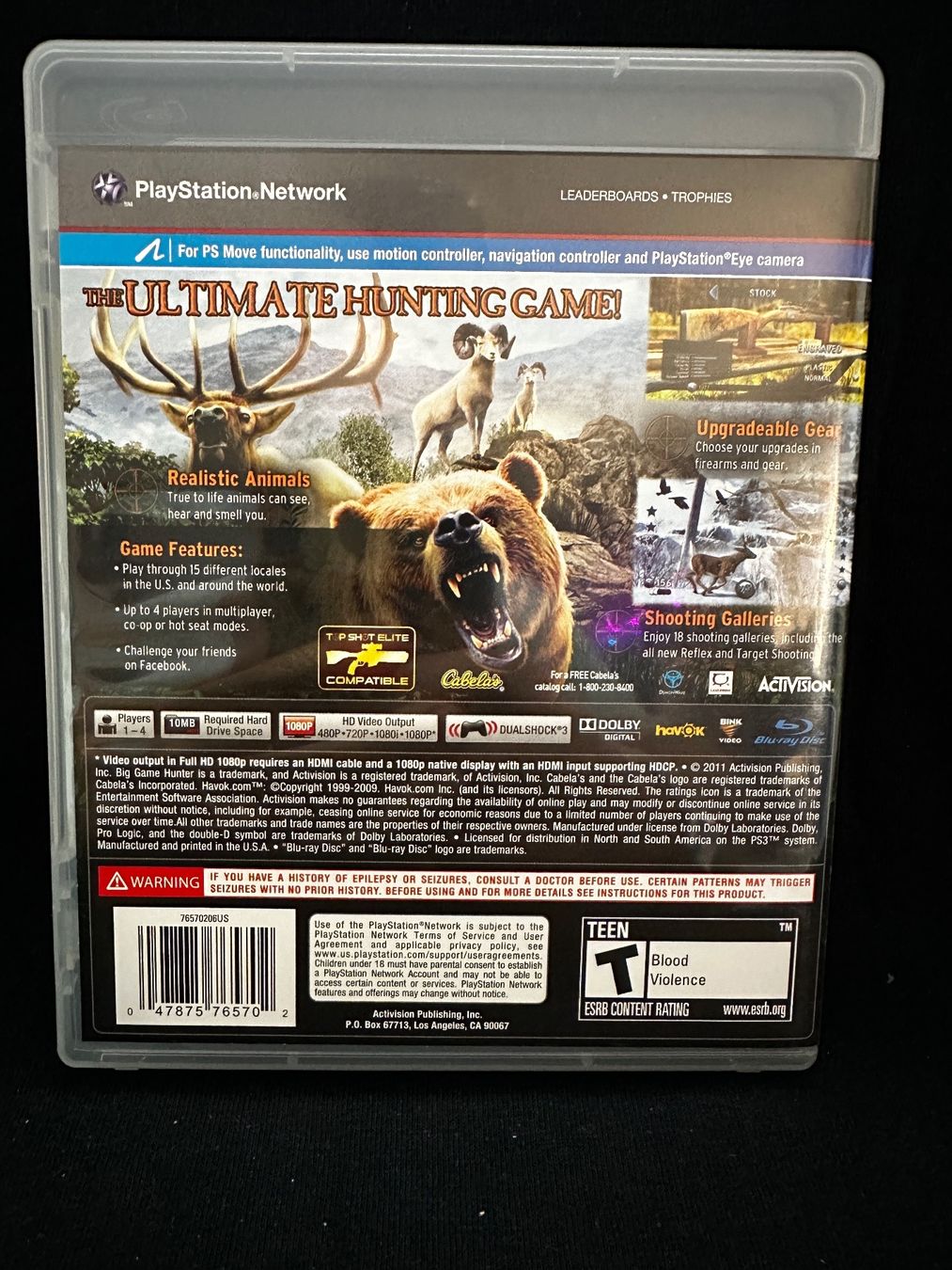 Giochi: Cabela's Big Hunter 2012 I PS3 I – Usato da Küssnacht am Rigi venduto da Bionicmax 2