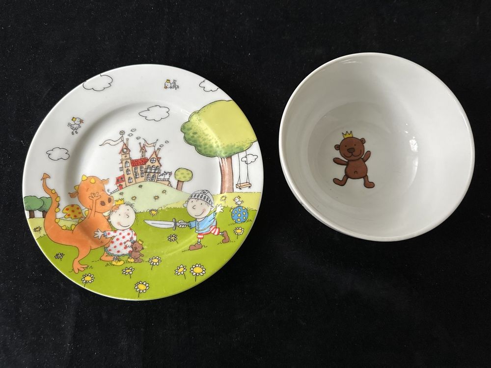 1 Kinder -Teller & 1 Schüssel. The Peppels, Steinbeck, WMF, (Gebraucht ...
