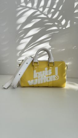 Rare Louis Vuitton Virgil Abloh Keepall XS Yellow Bag