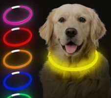 Halsband leuchtend LED Tiere Hund wiederaufladbar mit USB!