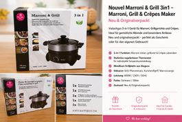 Nouvel Marroni & Grill 3-in-1 – neu & originalverpackt