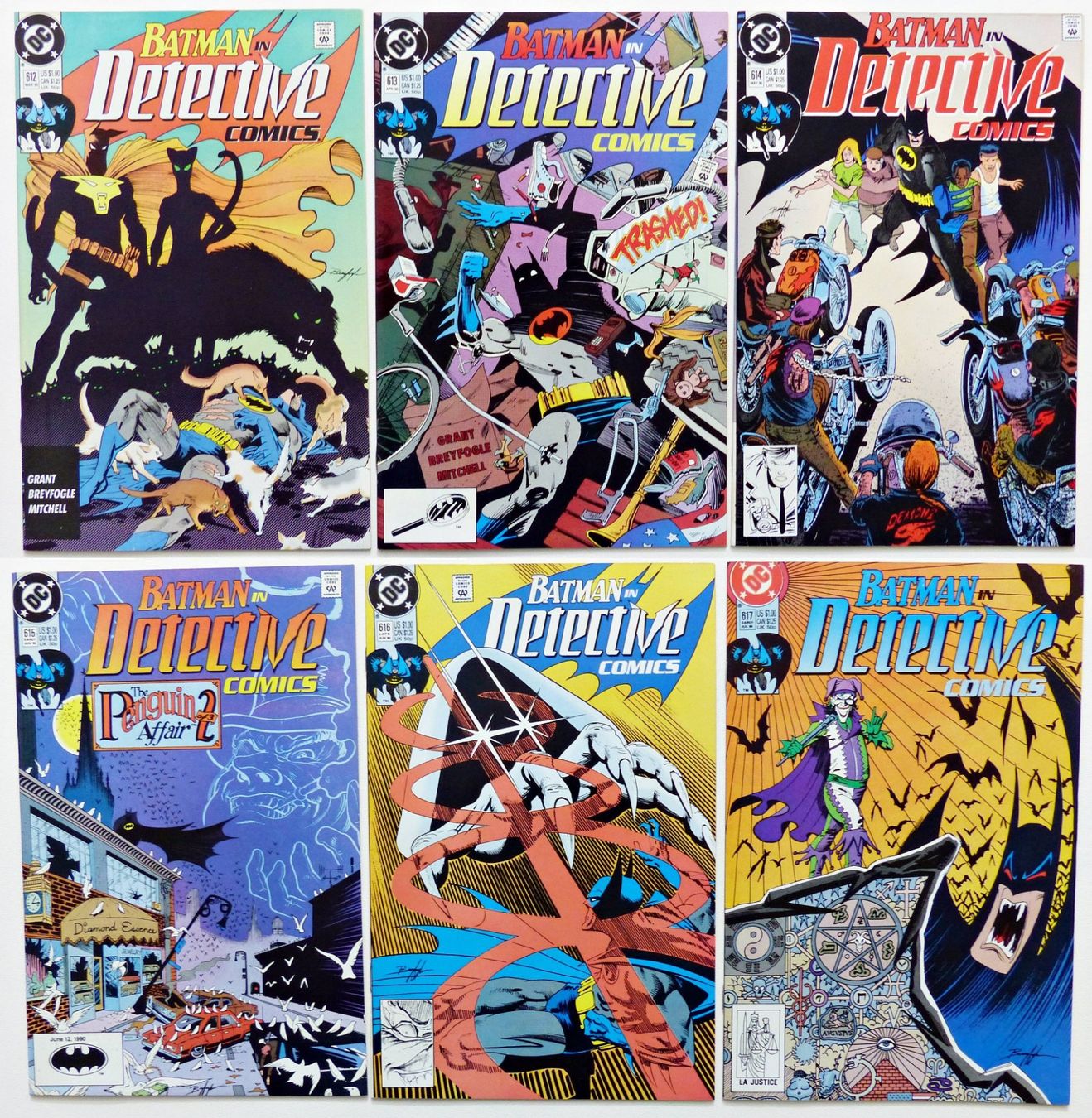 Comics: BATMAN IN DETECTIVE COMICS 612-617 COMPLETE 6 RUN DC 1990 – Gebraucht aus Lugano von YouWantUS