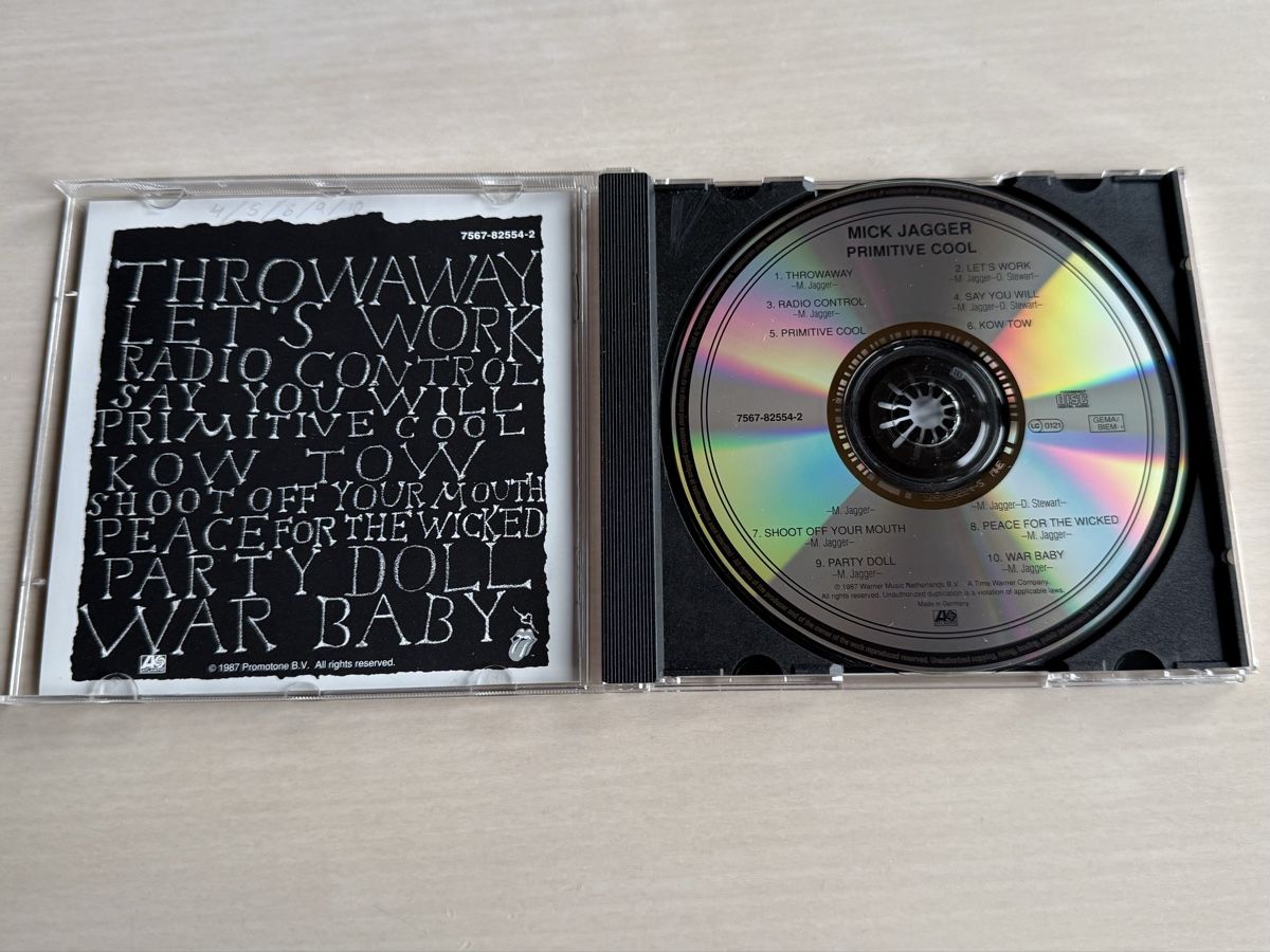 CD: Mick Jagger - Primitive Cool - CD 1987 – Usato da Oberried Brienz venduto da Chyara 2