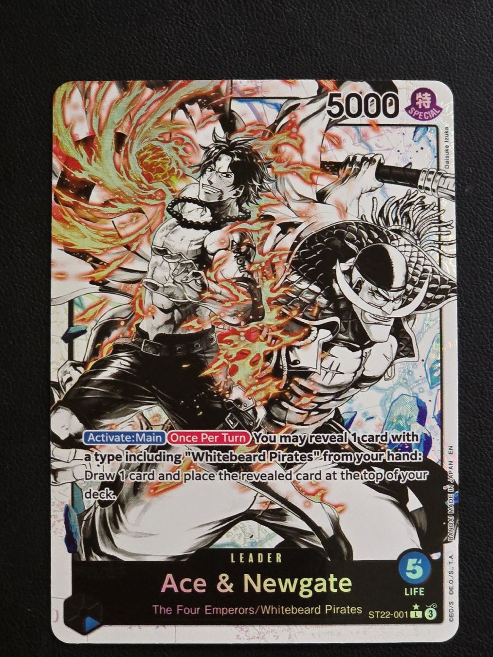 Bandai Carte collezionabili: Carte One Piece Ace & Newgate ST22-001 – Nuovo (secondo la descrizione) da Cointrin venduto da PokeAku