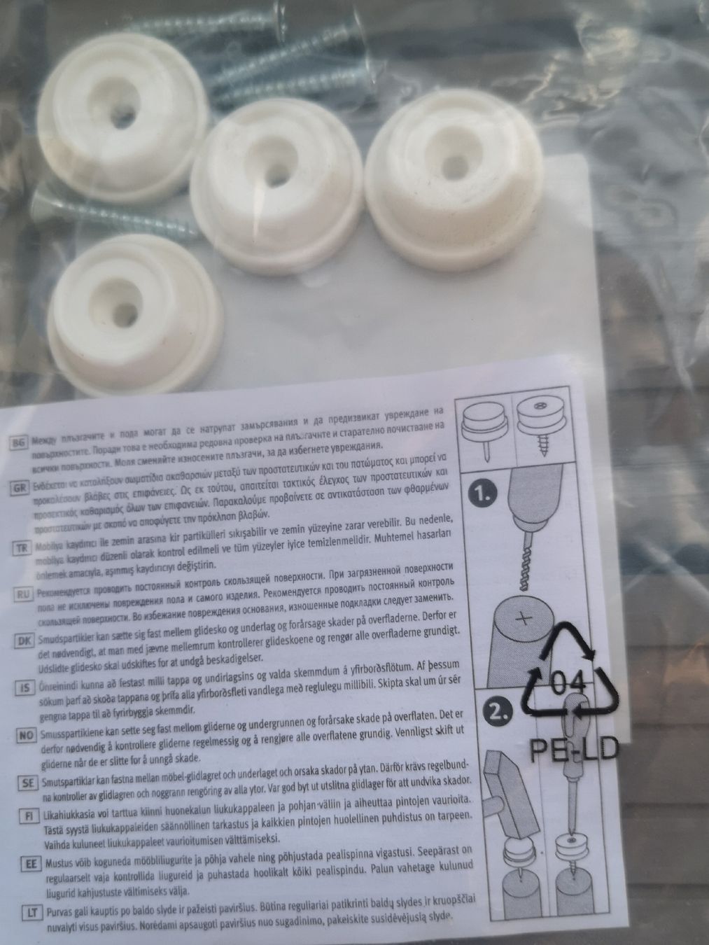 Sedie: Protections pour pieds de 4 chaises – Nuovo (secondo la descrizione) da Nyon venduto da bicounette66 1